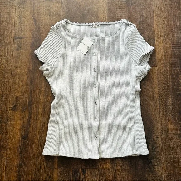 NWT Free People Most Wanted Cardi | Medium | Light Heather - Picture 6 of 8